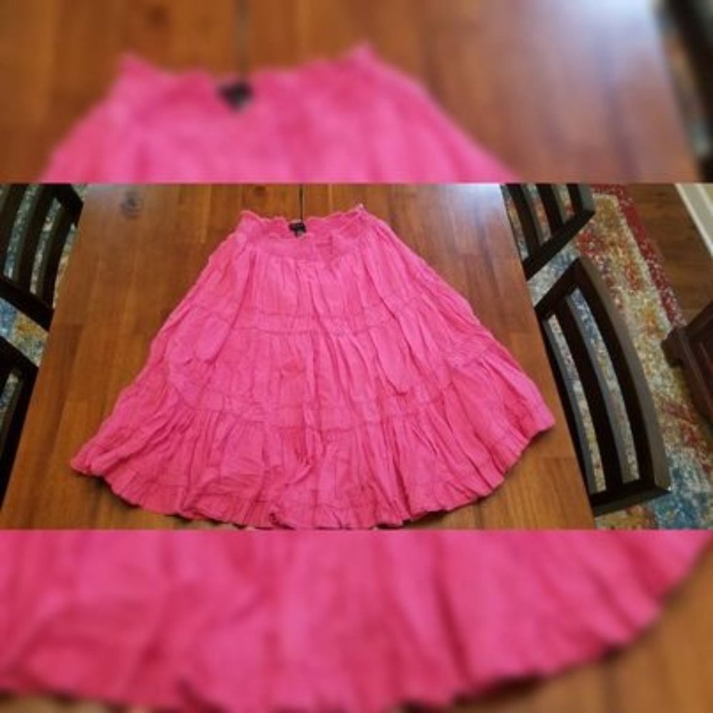 Pink Midi Skirt